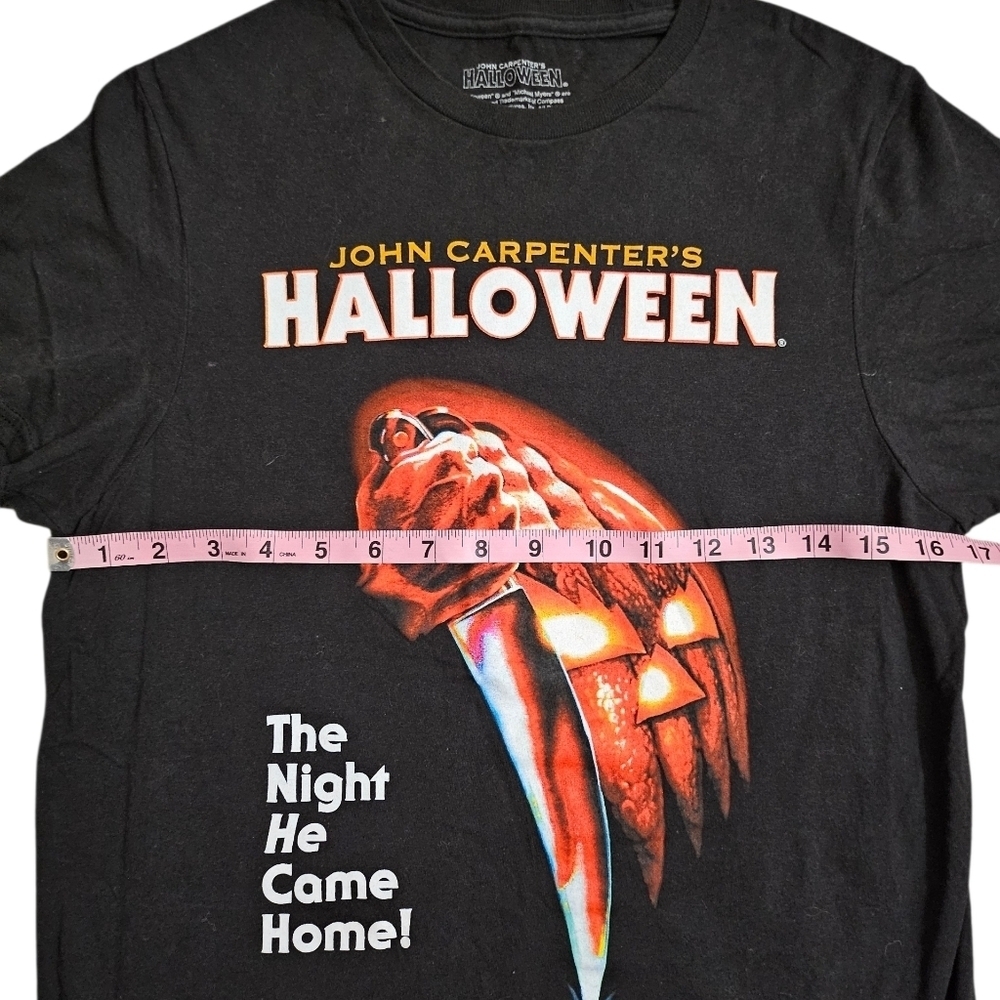 John Carpenter's Halloween Movie Poster Black T-Shirt - Picture 4 of 7